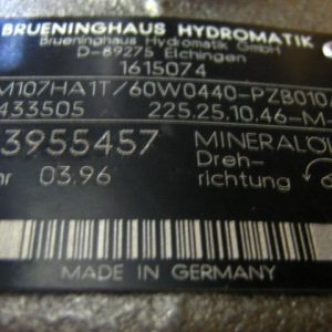 Brueninghaus Hydromatik - A6VM107HA1T/60W0440-PZB010A-S